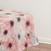 Nappe Fleurs d'anémone roses et blanches douces (In Situ)