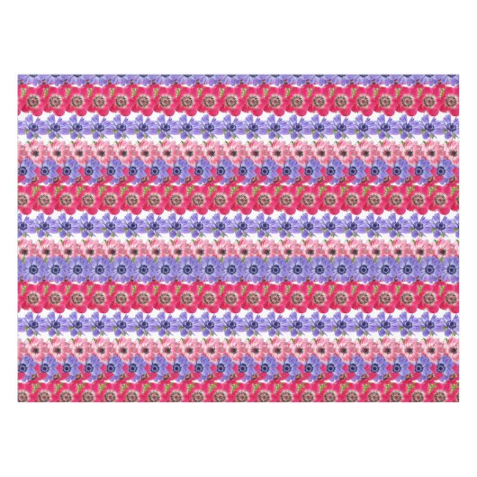 Nappe Fleurs d'anémones élégant rectangle floral (Devant (Horizontal))