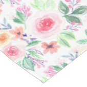 Nappe Fleurs d'aquarelle et feuilles (Angle)