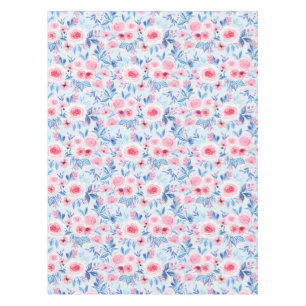 Nappe Fleurs d'aquarelle et feuilles 2