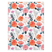 Nappe Fleurs d'aquarelle orange (Devant)