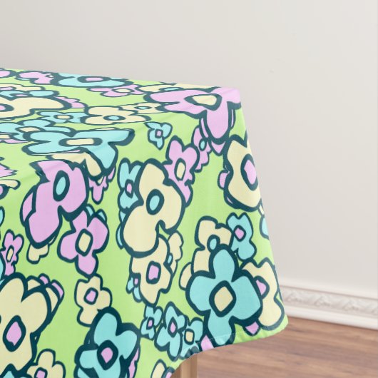 Nappe Fleurs d'art folklorique Pastel Colors Printemps V (In Situ)
