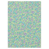 Nappe Fleurs d'art populaire Couleurs pastel Vert printe (Devant)