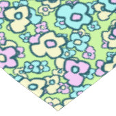 Nappe Fleurs d'art populaire Couleurs pastel Vert printe (Angle)