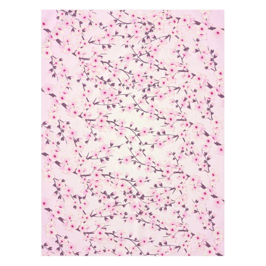 Nappe Fleurs de Cerisier Rose (Devant)