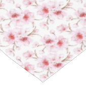 Nappe Fleurs de cerisier rose blanc (Angle)