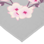 Nappe Fleurs De Cerisier Rose Gris (Angle)