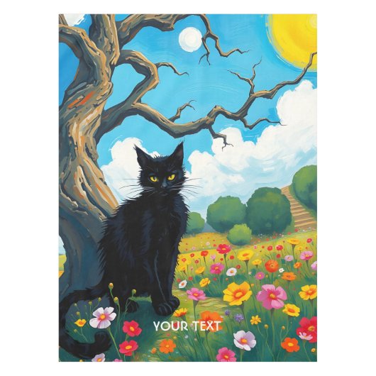 Nappe Fleurs de chats en Imaginaire (Devant)