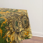 Nappe Fleurs de chrysanthème jaune (In Situ)