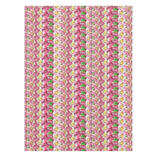 Nappe Fleurs de colonne élégant rectangle floral (Devant)