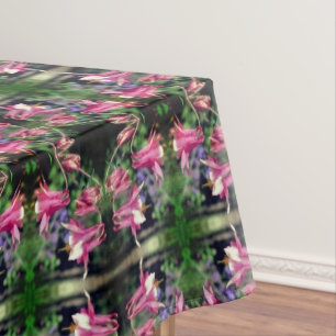 Nappe Fleurs de colonne rose Motif Abstrait