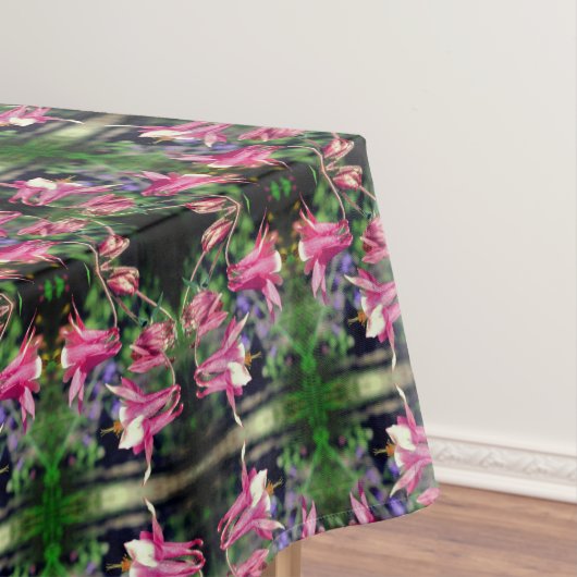Nappe Fleurs de colonne rose Motif Abstrait (In Situ)