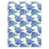 Nappe fleurs de couleur d'eau (Devant)