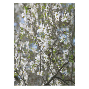 Nappe Fleurs de fleur blanche d'arbre de cornouiller