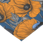 Nappe Fleurs de fleurs et fleurs de pavot orange (Angle)