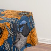 Nappe Fleurs de fleurs et fleurs de pavot orange (In Situ)