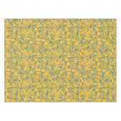 Nappe Fleurs de gribouillis en bleu et jaune (Devant (Horizontal))
