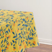 Nappe Fleurs de gribouillis en bleu et jaune (In Situ)