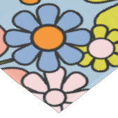 Nappe Fleurs de Jardin Rétro 60s les années 70 Printemps (Angle)