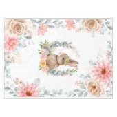 Nappe Fleurs de lapin de Pâques (Devant (Horizontal))