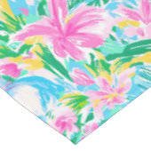 Nappe Fleurs de lapins de printemps de Pâques Preppy (Angle)