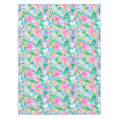 Nappe Fleurs de lapins de printemps de Pâques Preppy (Devant)