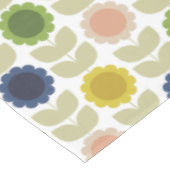 Nappe Fleurs de l'Été Rétro Groovy Tiges (Angle)