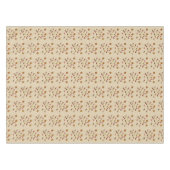 Nappe Fleurs de look lin Feuille Motif (Devant (Horizontal))