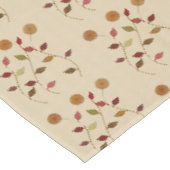 Nappe Fleurs de look lin Feuille Motif (Angle)