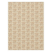 Nappe Fleurs de look lin Feuille Motif (Devant)