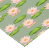 Nappe Fleurs de Lotus rose et coussinets de Lily sur Lau (Angle)