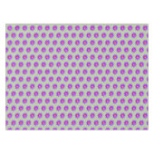 Nappe Fleurs de Lotus violettes sur Laurel Green (Devant (Horizontal))