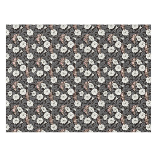 Nappe Fleurs de lune et sphinx Moths 2 (Devant (Horizontal))
