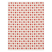 Nappe Fleurs de Noël Poinsettia sur beige clair (Devant)