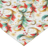 Nappe Fleurs de Noël tourbillonnantes (Angle)