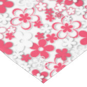 Nappe Fleurs de papier rouge et blanc (Angle)