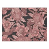 Nappe Fleurs de Parties scintillant noires en or glamour (Devant (Horizontal))
