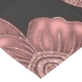 Nappe Fleurs de Parties scintillant noires en or glamour (Angle)