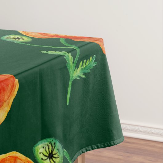 Nappe Fleurs de pavot rouge (In Situ)