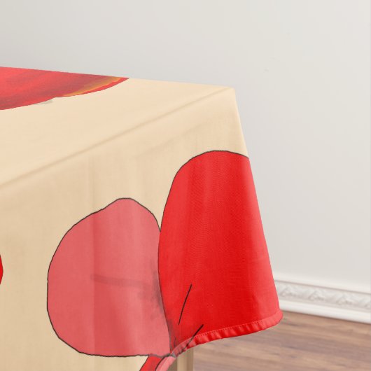 Nappe Fleurs de pavot rouge (In Situ)
