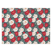 Nappe Fleurs de pivoine rouges et blanches  (Devant (Horizontal))