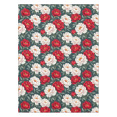 Nappe Fleurs de pivoine rouges et blanches  (Devant)