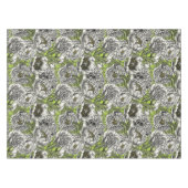 Nappe Fleurs de pivoines blanches et moisissures (Devant (Horizontal))