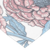 Nappe Fleurs de pivoines et oiseaux (Angle)