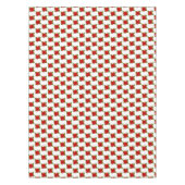 Nappe Fleurs de Poinsettia rouge élégantes sur blanc (Devant)