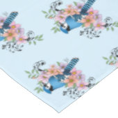 Nappe Fleurs de printemps bleu Jay (Angle)
