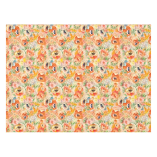 Nappe Fleurs de printemps orange (Devant (Horizontal))