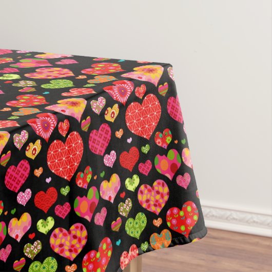 Nappe Fleurs de printemps Rainbow Love Hearts (In Situ)