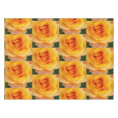 Nappe fleurs de rose jaune (Devant (Horizontal))