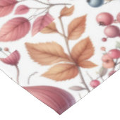 Nappe Fleurs de saison automnale Feuilles et baies (Angle)